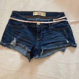Hollister low rise dark blue short-shorts
